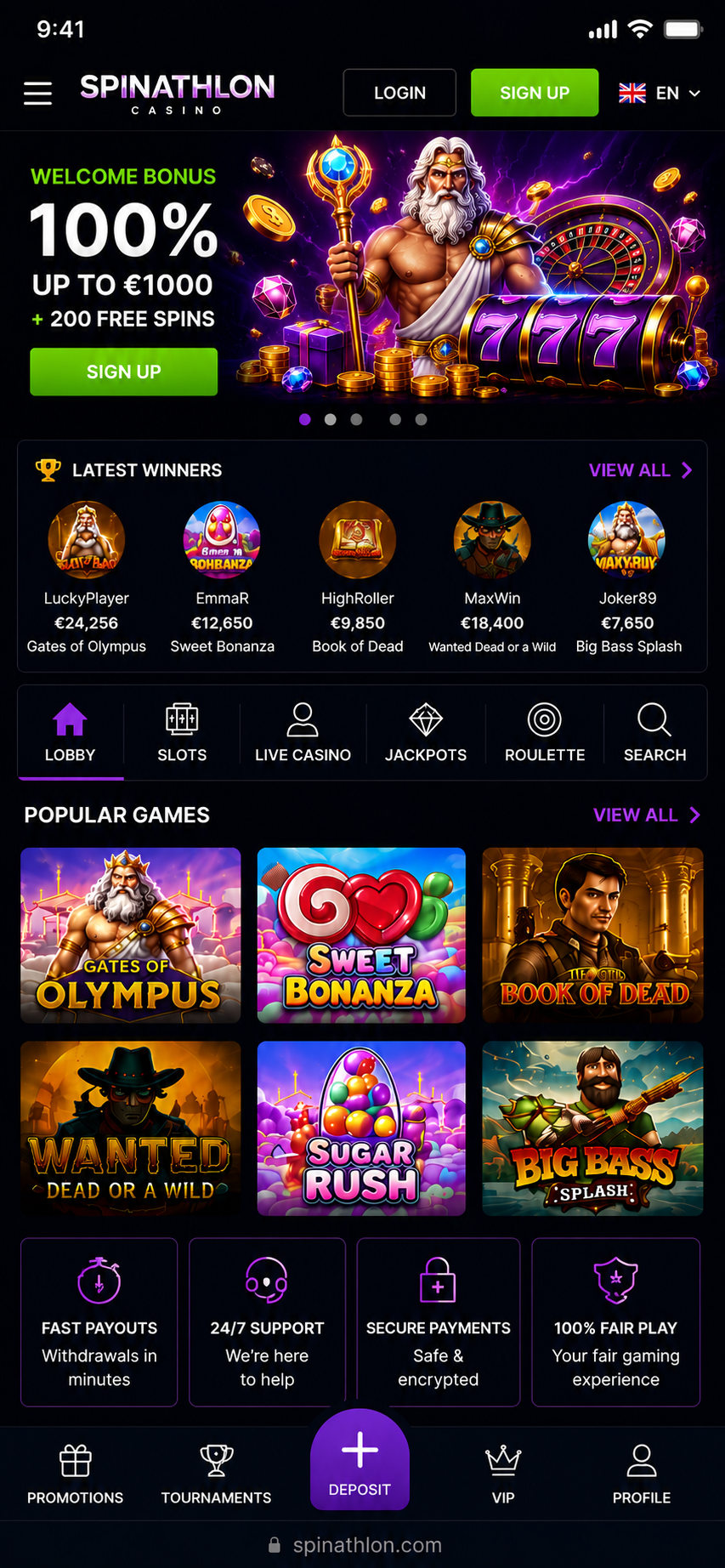 Spinathlon Casino